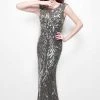 Formal Gowns Primavera Couture - 1578 Brilliant Capsleeve Sequined Evening Dress