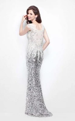 Primavera Couture - 1585 Illusion Scoop Neck Sheath Dress 9 Primavera Couture - 1585 Illusion Scoop Neck Sheath Dress