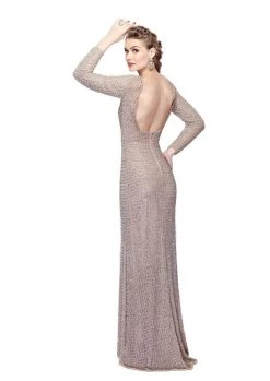 Primavera Couture - 1961 Long Sleeve Sequined Gown 7 Primavera Couture - 1961 Long Sleeve Sequined Gown