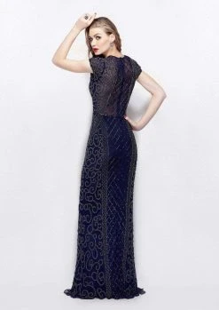 Primavera Couture - 1976 Bedazzled Illusion Jewel Sheath Dress