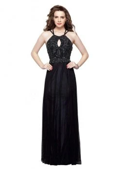 Primavera Couture - 3005 Bedazzled Halter Sheath Dress Formal Gowns 8 Primavera Couture - 3005 Bedazzled Halter Sheath Dress Formal Gowns