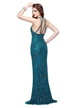 Primavera Couture - 3007 Embellished Halter Sheath Dress 9 Primavera Couture - 3007 Embellished Halter Sheath Dress