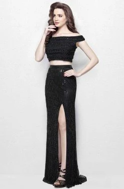 Primavera Couture - 3020 Two Piece Bedazzled Sheath Dress 8 Primavera Couture - 3020 Two Piece Bedazzled Sheath Dress