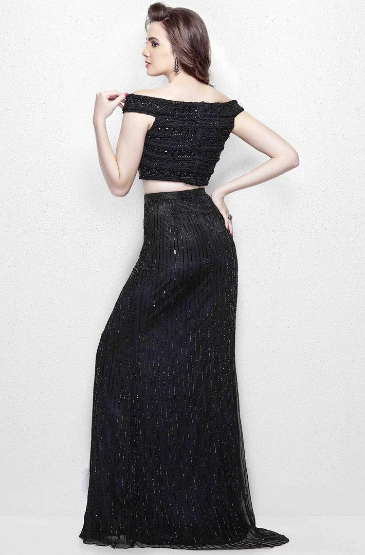 Primavera Couture - 3020 Two Piece Bedazzled Sheath Dress 6 Primavera Couture - 3020 Two Piece Bedazzled Sheath Dress