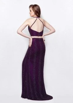 Primavera Couture - 3025 Two Piece Plunging V Neck Gown Formal Gowns