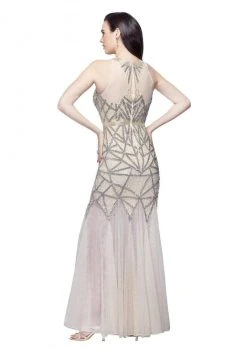 Primavera Couture - 3033 Embellished High Halter Trumpet Dress Formal Gowns