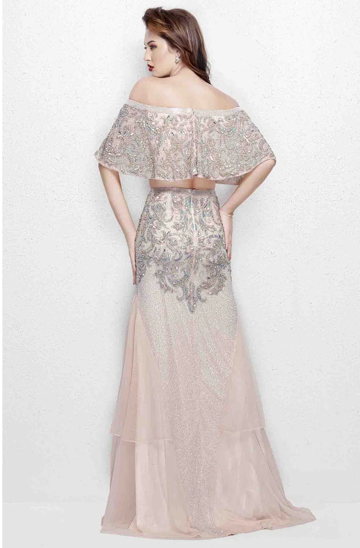 Primavera Couture - 3034 Two Piece Embellished Dress 6 Primavera Couture - 3034 Two Piece Embellished Dress