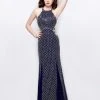 Formal Gowns Primavera Couture - 3035 Halter Embellished Strappy Back Evening Gown 2 Formal Gowns Primavera Couture - 3035 Halter Embellished Strappy Back Evening Gown