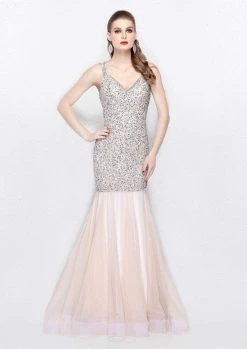 Formal Gowns Primavera Couture - 3039 Sparkling Sequined Sleeveless Mermaid Gown