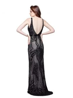 Formal Gowns Primavera Couture - 3061 Sleeveless Sequined Sheath Gown 9 Formal Gowns Primavera Couture - 3061 Sleeveless Sequined Sheath Gown