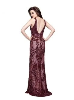 Formal Gowns Primavera Couture - 3061 Sleeveless Sequined Sheath Gown 13 Formal Gowns Primavera Couture - 3061 Sleeveless Sequined Sheath Gown