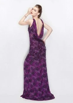 Formal Gowns Primavera Couture - 3062 Sequined Jewel Gown With Slit