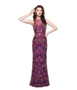Primavera Couture - 3067 Shimmering Embellishment Sheath Gown Formal Gowns 8 Primavera Couture - 3067 Shimmering Embellishment Sheath Gown Formal Gowns
