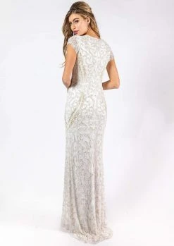 Primavera Couture - 3190 Bead Embellished Fitted Evening Gown