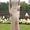 Formal Gowns Primavera Couture - 3203 Sequined High Halter Back Cutout Gown 2 Formal Gowns Primavera Couture - 3203 Sequined High Halter Back Cutout Gown