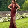 Primavera Couture - 3244 Bedazzled High Halter Sheath Dress Formal Gowns 1 Primavera Couture - 3244 Bedazzled High Halter Sheath Dress Formal Gowns