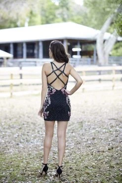 Cocktail Dresses Primavera Couture - 3302 V-Neckline Embellished Sheath Dress 10 Cocktail Dresses Primavera Couture - 3302 V-Neckline Embellished Sheath Dress