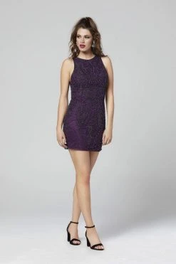 Primavera Couture - 3306 Sleeveless Scoop Neck Beaded Cocktail Dress