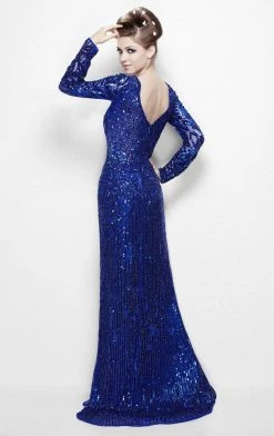 Formal Gowns Primavera Couture - 9930 Sequined Gown With Sheer Accents