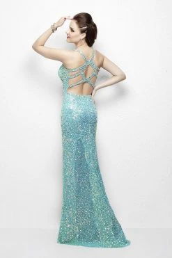 Primavera Couture - 9946 Plunging V-Neck Sequined Evening Gown 7 Primavera Couture - 9946 Plunging V-Neck Sequined Evening Gown