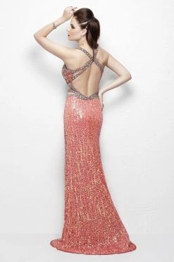 Primavera Couture - 9958 Bejeweled V-Neck Cutout Evening Gown Formal Gowns