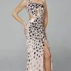 Primavera Couture - Asymmetric Sheath Prom Dress 3623 - 1 Pc Rose Gold In Size 4 Available Formal Gowns