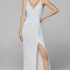 Primavera Couture - Beaded V-Neck Backless Prom Gown 3727 - 1 Pc Ivory In Size 4 Available 1 Primavera Couture - Beaded V-Neck Backless Prom Gown 3727 - 1 Pc Ivory In Size 4 Available