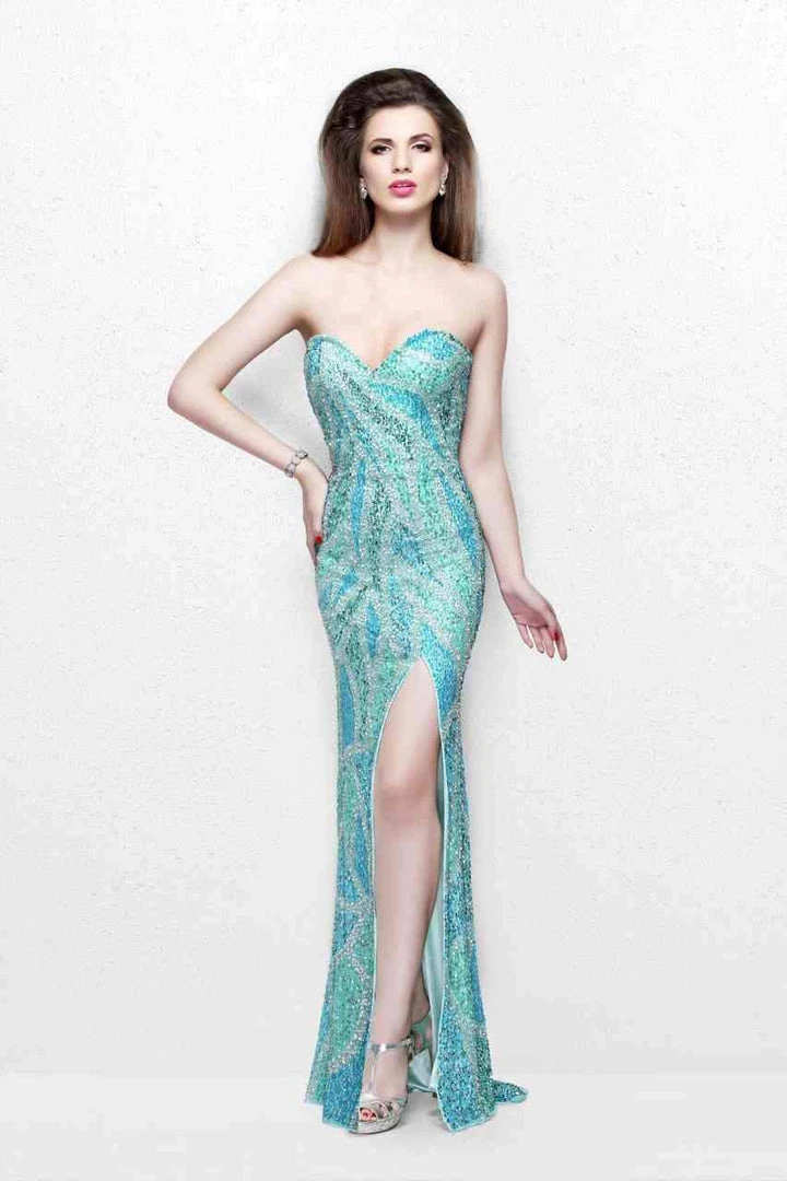 Primavera Couture - Captivating Strapless Sweetheart Sequined Sheath Gown 1867 Formal Gowns 3 Primavera Couture - Captivating Strapless Sweetheart Sequined Sheath Gown 1867 Formal Gowns