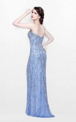Formal Gowns Primavera Couture - Geometric Ornate Strapless Sweetheart Sheath Gown 1520 11 Formal Gowns Primavera Couture - Geometric Ornate Strapless Sweetheart Sheath Gown 1520