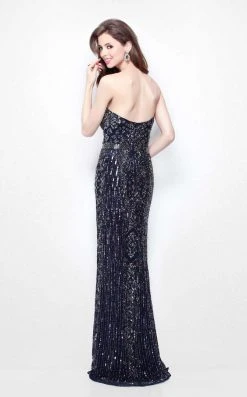 Formal Gowns Primavera Couture - Geometric Ornate Strapless Sweetheart Sheath Gown 1520 13 Formal Gowns Primavera Couture - Geometric Ornate Strapless Sweetheart Sheath Gown 1520