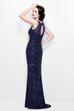 Formal Gowns Primavera Couture - Illusion Long Beaded Dress 1736 11 Formal Gowns Primavera Couture - Illusion Long Beaded Dress 1736