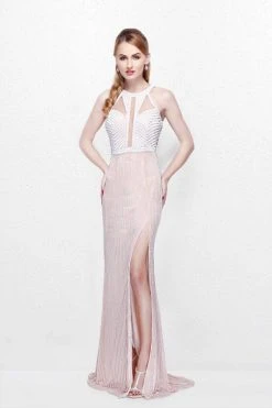Primavera Couture - Long Fitted Halter Dress 1816