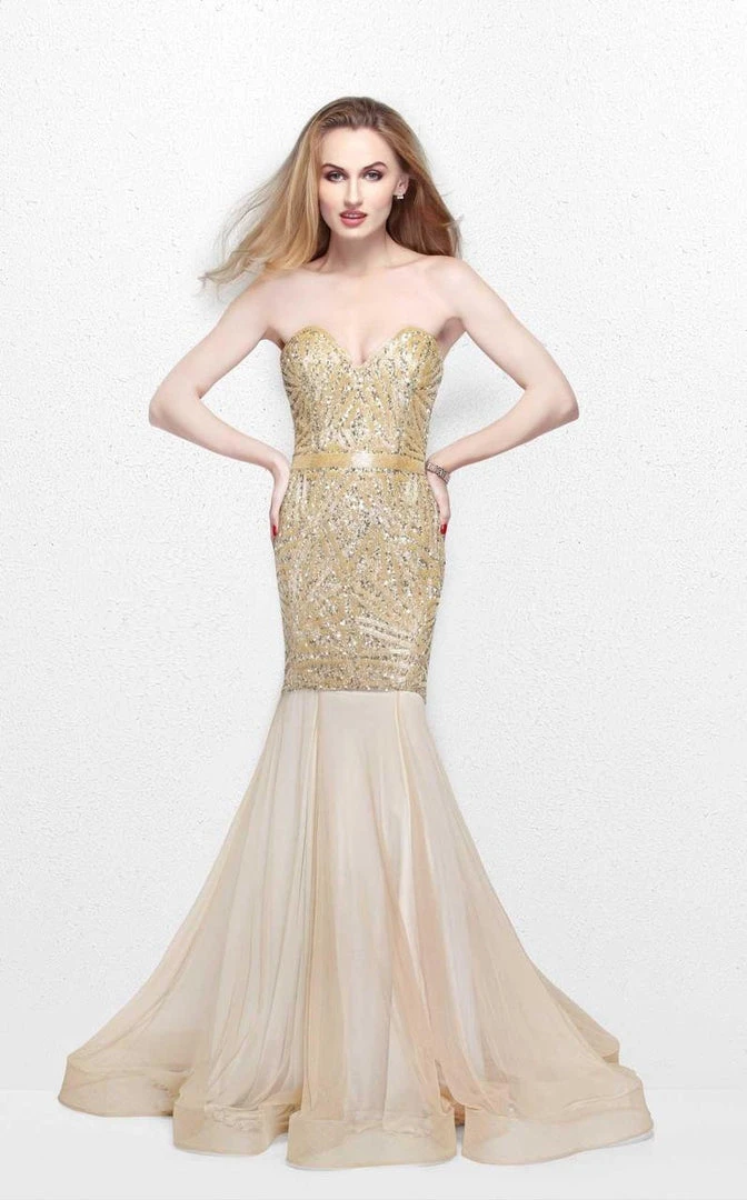 Formal Gowns Primavera Couture - Radiant Ornate Strapless Sweetheart Trumpet Gown 1825 3 Formal Gowns Primavera Couture - Radiant Ornate Strapless Sweetheart Trumpet Gown 1825