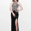 Primavera Couture - Sequined Halter Long Gown With Slit 1842 Formal Gowns 2 Primavera Couture - Sequined Halter Long Gown With Slit 1842 Formal Gowns