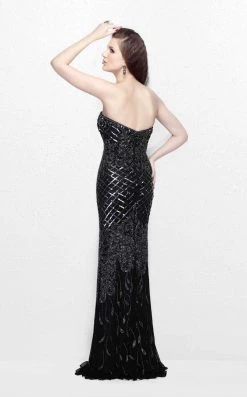 Primavera Couture - Sequined Sweetheart Long Sheath Gown 1527 15 Primavera Couture - Sequined Sweetheart Long Sheath Gown 1527