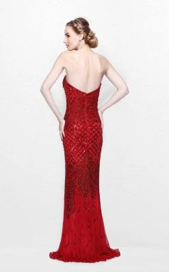 Primavera Couture - Sequined Sweetheart Long Sheath Gown 1527 17 Primavera Couture - Sequined Sweetheart Long Sheath Gown 1527