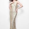 Primavera Couture - Sparkling Sleeveless Full Sequined Long Sheath Dress 1251 Formal Gowns