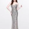 Primavera Couture - Statuesque Sequined Strapless Sweetheart Sheath Gown 1838 1 Primavera Couture - Statuesque Sequined Strapless Sweetheart Sheath Gown 1838