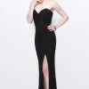Formal Gowns Primavera Couture - Timeless Ornate Strapless Sweetheart Sheath Gown 1834