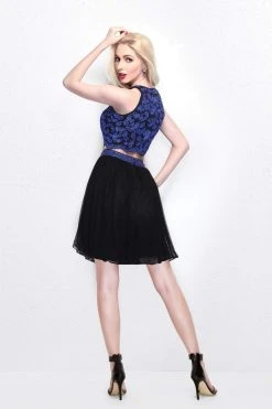 Cocktail Dresses Primavera Couture - Two Piece Sequined Cropped Top And A Line Mini Skirt Cocktail Dress 1615 7 Cocktail Dresses Primavera Couture - Two Piece Sequined Cropped Top And A Line Mini Skirt Cocktail Dress 1615