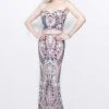 Formal Gowns Primavera Couture - Vibrant Two-Piece Strapless Sweetheart Sheath Gown 1884