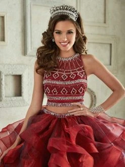 Quinceanera Collection - 26841 Three Piece Beaded Ruffled Ballgown 10 Quinceanera Collection - 26841 Three Piece Beaded Ruffled Ballgown