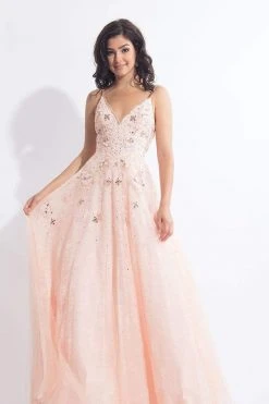 Formal Gowns Rachel Allan - 6012 Floral Ornate Lace A-Line Gown
