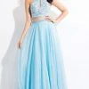 Rachel Allan - 6063 Beaded Halter A-line Dress Formal Gowns 1 Rachel Allan - 6063 Beaded Halter A-line Dress Formal Gowns