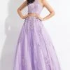 Formal Gowns Rachel Allan - 6069 Lace Halter A-line Dress