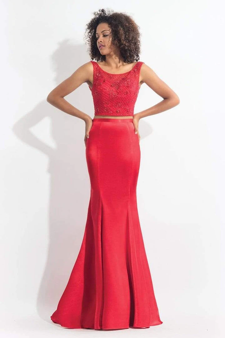 Formal Gowns Rachel Allan - 6070 Two Piece Beaded Trumpet Dress 3 Formal Gowns Rachel Allan - 6070 Two Piece Beaded Trumpet Dress