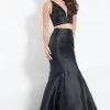 Rachel Allan - 6098 Two Piece Plunging V Neck Trumpet Gown Formal Gowns 1 Rachel Allan - 6098 Two Piece Plunging V Neck Trumpet Gown Formal Gowns