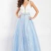 Formal Gowns Rachel Allan - 6114 Plunging Sweetheart Ornate Tulle Gown 1 Formal Gowns Rachel Allan - 6114 Plunging Sweetheart Ornate Tulle Gown