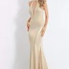 Formal Gowns Rachel Allan - 6121 Fitted High Neck Gown 1 Formal Gowns Rachel Allan - 6121 Fitted High Neck Gown