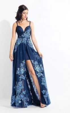 Rachel Allan - 6164 Lace Embroidered A-line Dress